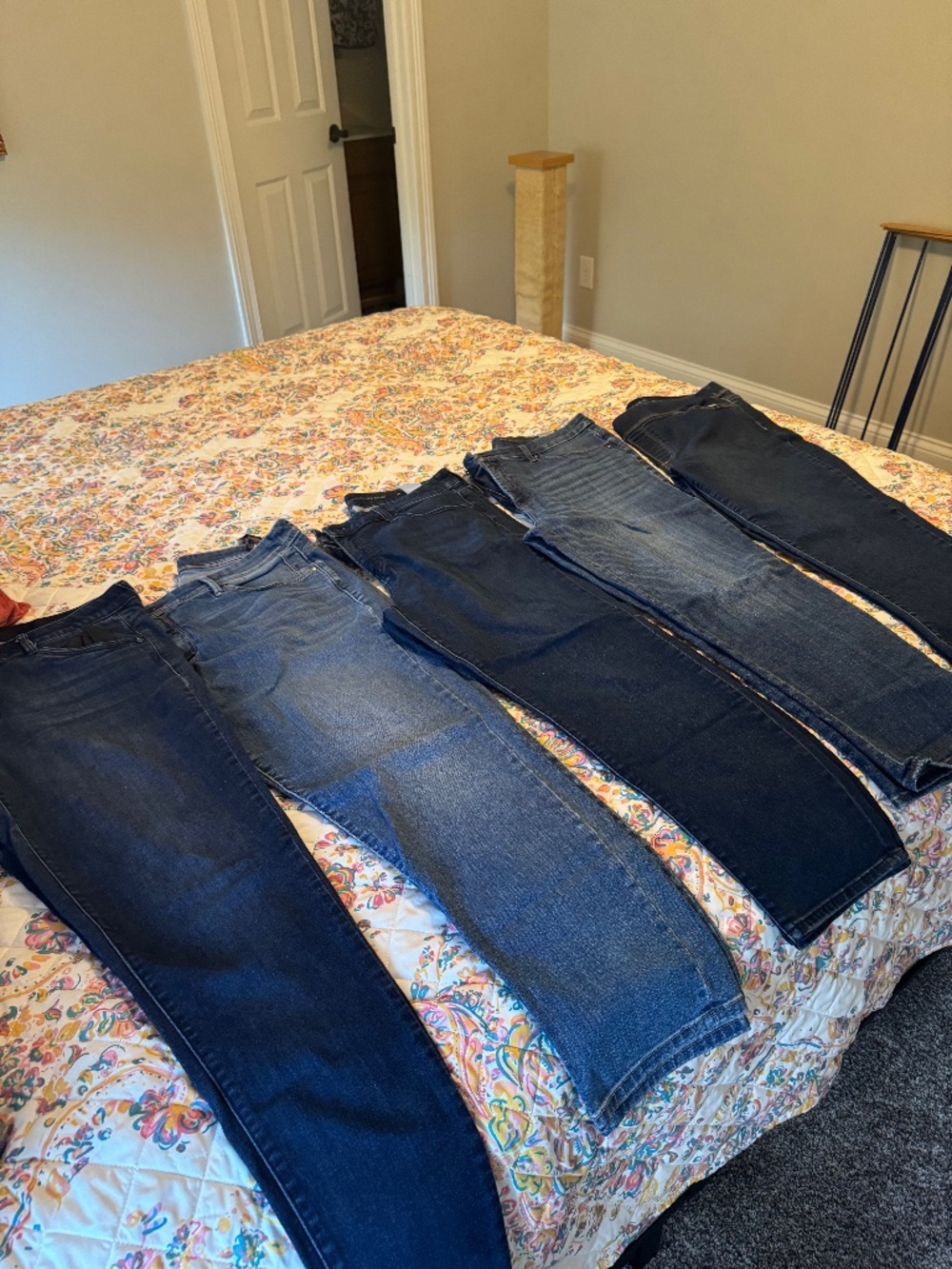 Lot of five pair of women’s jeans size 12 (Chico’s, Mac & Me, Gloria Vanderbilt